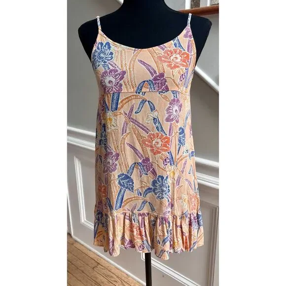 Floral Beach Urban Outfitters Spaghetti Strap Sundress Dress size S - Picture 1 of 6